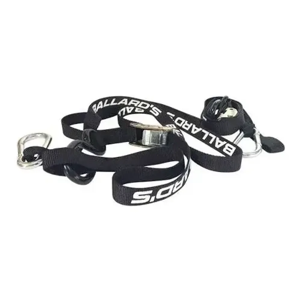 Ballard's Ratchet Tie-Down Straps with Soft Loops (Pair)